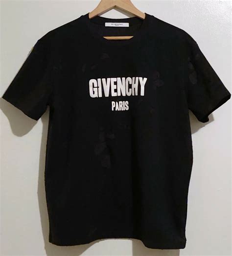 givenchy men's t shirts free shipping|givenchy distressed t shirt.